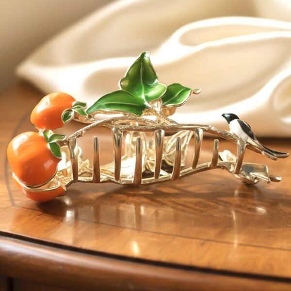 04_83fbf90e-95aa-48cd-acac-7c28743b0737.jpg Elegant Fruit & Leaf Decorative Hair Claw Clip (1 Pc)