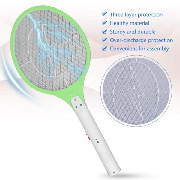 Rechargeable Electric Mosquito Killer Racket with Cable