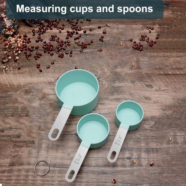 Measuring Cups Set 1/3 Cup (78 ml), 1/4 Cup (59 ml), 1/8 Cup (30 ml)