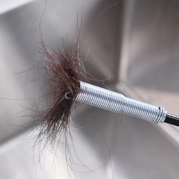 Flexible Spring Drain Cleaning Tool with Hand Grip (1 Pc / 300 Cm)