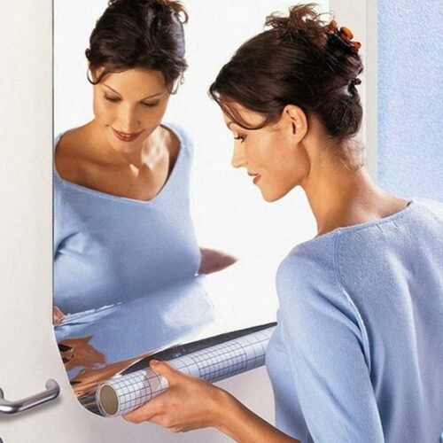 04_89fd46c2-b6fc-49c2-95a3-93acb9458843.jpg 3D Mirror Wall Stickers Decorative Mirror Paper for Home, Living Room (100×50 Cm )