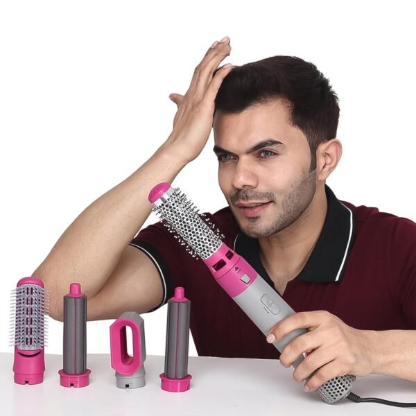 04_8a2d5d0b-d683-4210-944b-8aa1a8230e92.jpg 5 In 1 Hair Dryer Brush, Multifunctional Hot Air Styler Hair Tools
