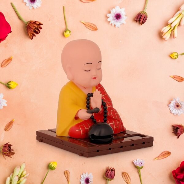 Solar Powered Sitting Buddha Statue (1 Pc / Medium)