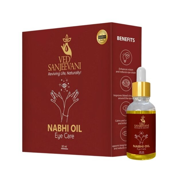 Ved Sanjeevani 100% Organic Ayurvedic Nabhi Oil for Eye Care (30ML / 1 Pc)