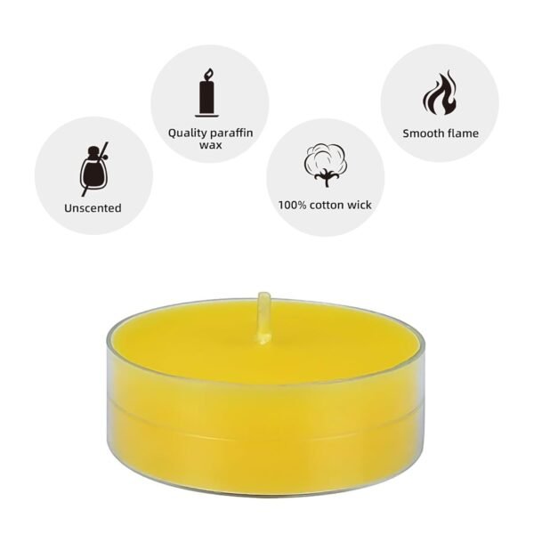 Tealight Diwali Candle – Smokeless, Long-Burning, Mix Color (1 Pc)