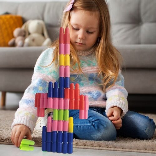 Bullet Blocks Intelligent Kids Creative Bullets Shaped Building (Approx 88 Pcs)