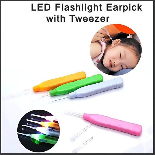 04_9503f4e6-0232-4396-a45f-a9327f220ecc.jpg White LED Flashlight Earpick with Tweezer (1 Pc)