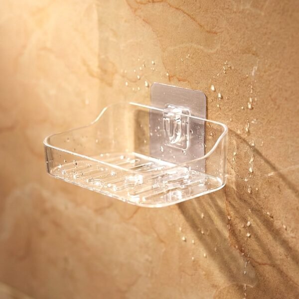 04_987ffbd1-8379-42c3-86ff-825756dab535.jpg Wall-Mounted Transparent Soap Dish Holder Set