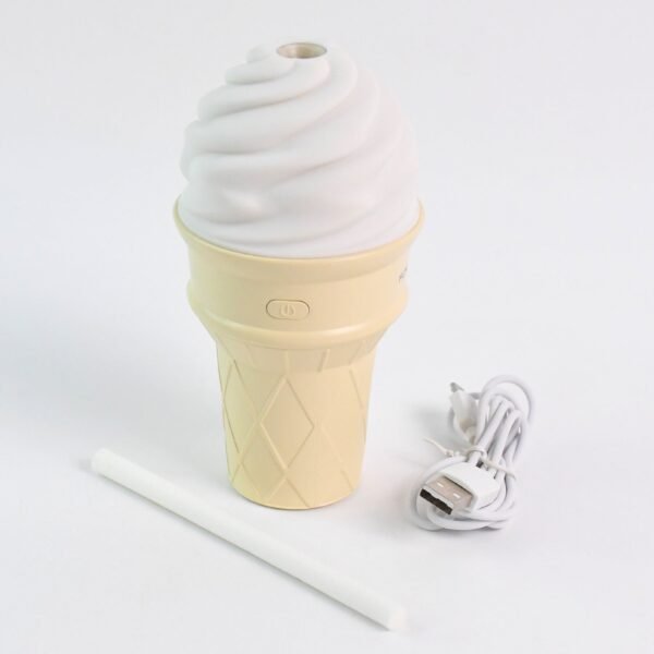 Ice Cream Cone Shape Air Freshener Humidifier (1Pc / Cream Color)