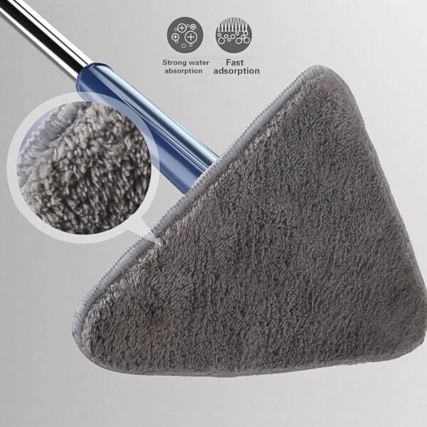 04_991f32c8-20f8-4b80-887c-7e73edb86b96.jpg 360° Rotatable Mop Triangle Mop with Long Handle (1 Pc / 113 Cm)
