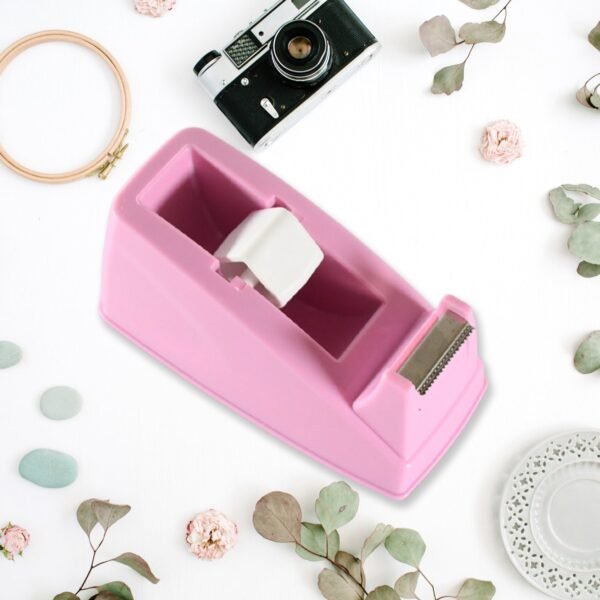 04_99f3c7b5-a2ae-4b8e-8e26-e6ec25aa3820.jpg Plastic Tape Dispenser Cutter for Home Office use(1 pc / 300 Gm)