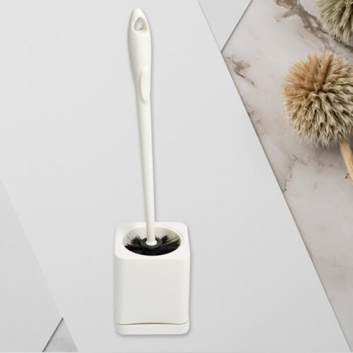 Toilet Brush Set with Holder – Long Handle Cleaning Tool