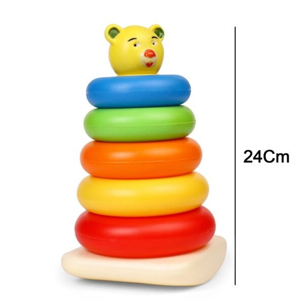 04_9d356b36-13e0-4ed2-ab18-d16a2b0648db.jpg Plastic Baby Kids Teddy Stacking Ring Jumbo Stack Up Educational Toy 5pc