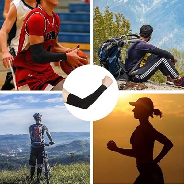 04_ArmSleeves.jpg Stretchable Elbow Support Compression Sleeves (1 Pair)