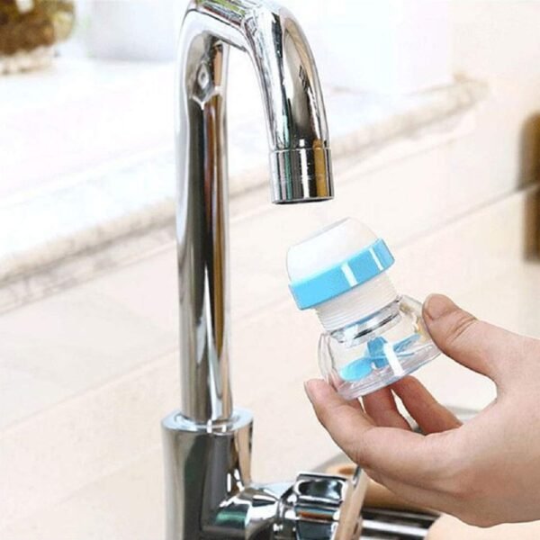 Adjustable Kitchen Sink Tap Water Filter with Rotating Faucet Sprayer (1 Pc)