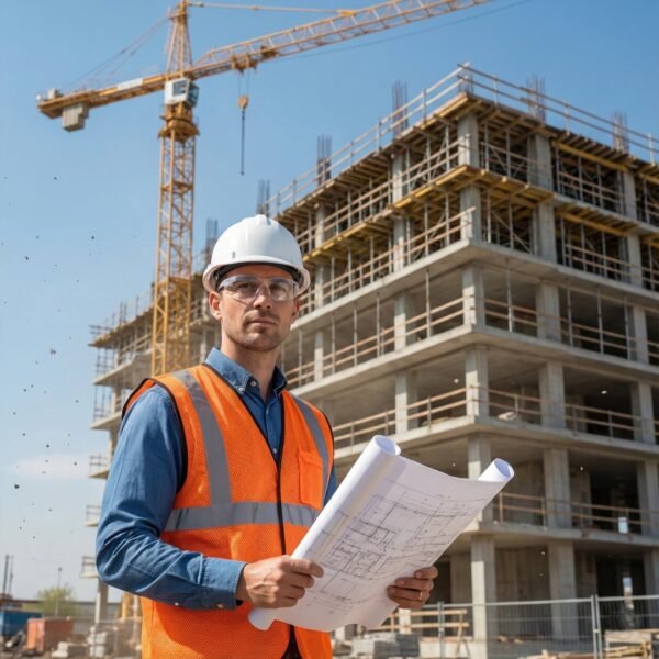 Orange Safety Jacket For Having protection against accidents usually