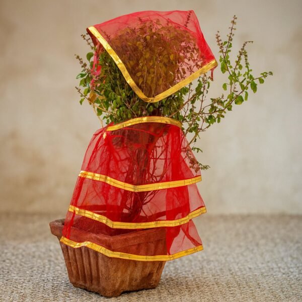 04_TulsiJiPoshak.jpg Premium Tulsi Vastra Pooja Cloth – 2-Piece Set