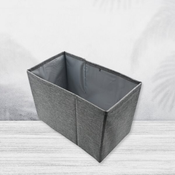 04_a08ed023-5d49-4bb4-97eb-8b82950cde8d.jpg FOLDABLE STORAGE BOX WITH LID AND HANDLES, COTTON AND LINEN STORAGE BINS AND BASKETS ORGANIZER FOR NURSERY, CLOSET, BEDROOM, HOME