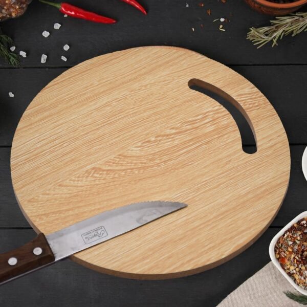 Wooden Round Chopping Board  For Chopping Fruit & Vegetable