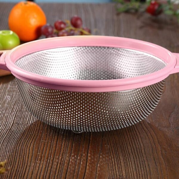 04_a2c5de4e-03b8-4b87-a572-ab1af54dc361.jpg Stainless Steel Colander with Handle, Large Metal Green Strainer