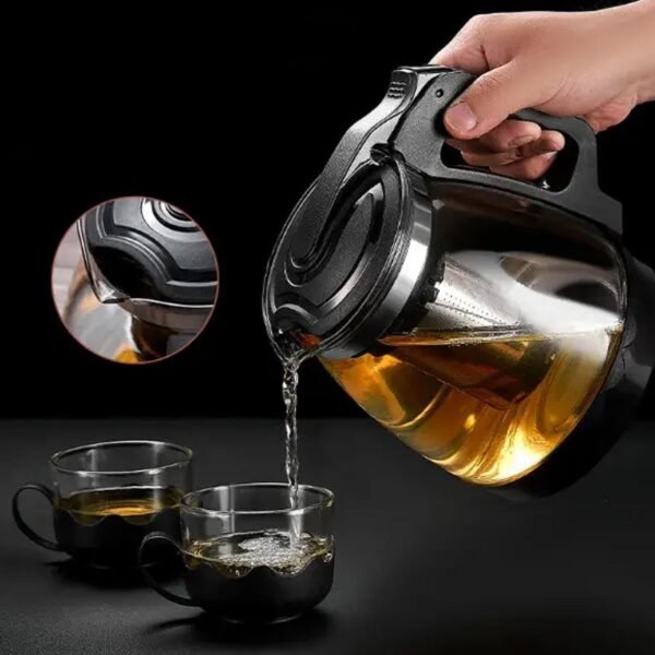 Flame Proof Glass Kettle and Cup Set with Strainer High Quality Set  24 Pc