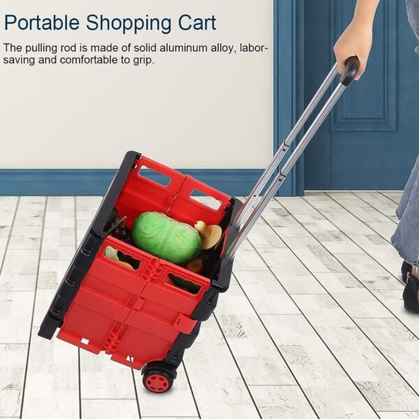 04_a770b04e-7b7b-4406-9320-5c8d15f10f73.jpg Foldable Shopping Grocery Trolley / Cart Travel Portable Food Basket (1 Pc)