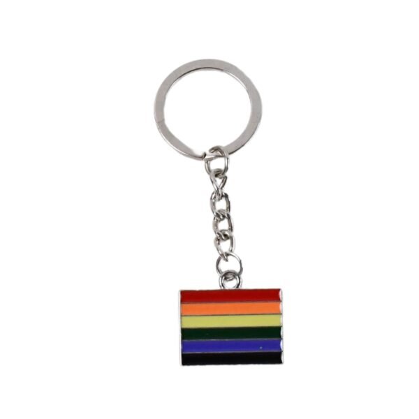 Rainbow Design Metal Keyring Key Chain (1 Pc Mix Design)