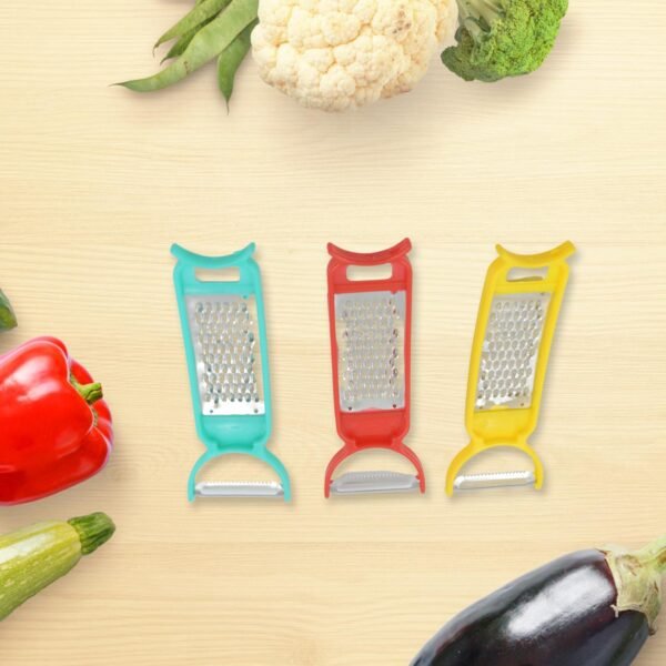 3-in-1 Peeler, Grater & Cutter Set for Kitchen (12 Pc Set)
