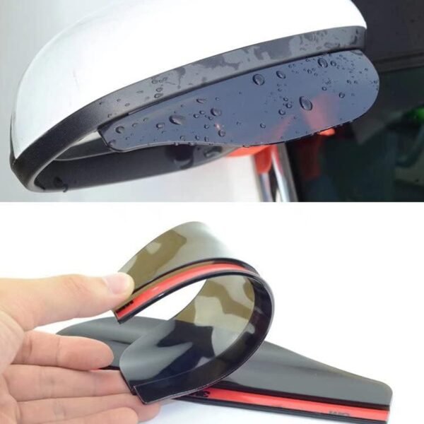 04_aaa78f3c-ec9b-4899-9ec8-16df6dae04cb.jpg 1 Pair Mirror Rain Protector Car Rearview Mirror Rain Blades Car Back Mirror Eyebrow Rain Cover Car Rearview Mirror Eyebrow Covers Flexible Protection Rainproof Decoration Accessories (2 Pcs set)