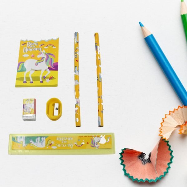 04_b06d1cb9-cf09-4570-b9b2-0ae1fdbb2701.jpg Stationery Set for School & Office with Pencil & Ruler (Gift, 6 Pc)