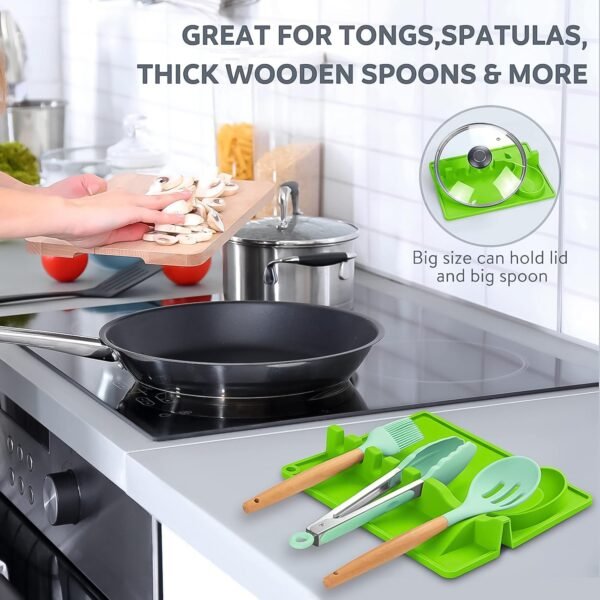 04_b0cb7756-7d3e-4772-af9e-49201731cb86.jpg 4-Slots Silicone Multifunctional Spoon Holders Fork Spatula Rack (1 Pc)