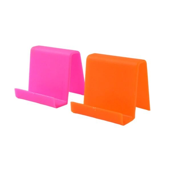 Durable Plastic Mobile Phone Stand with Angled Support (2 Pc / Mix Color)