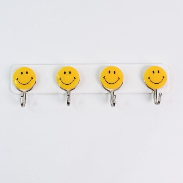 Multipurpose Self-Adhesive 4 hooks for wall Hook (1 Pc)