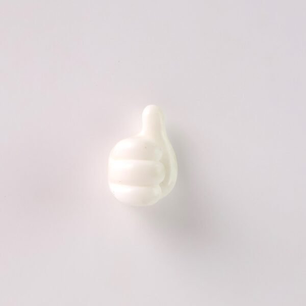 White Multifunctional Multi functional Hand Shape Wall Clip Hanger Keys Cable Holder