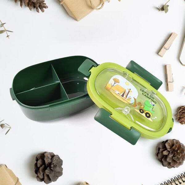 04_b7b7fbd8-a539-4d31-8343-b311128c9c1c.jpg Plastic Lunch Box Leak Proof 3 Compartment with Bottle, Spoon and Fork (1 Set)