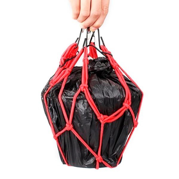 Heavy-Duty Elastic Bungee Cargo Net Mesh Holder - 4 Adjustable Hooks for Motorcycle