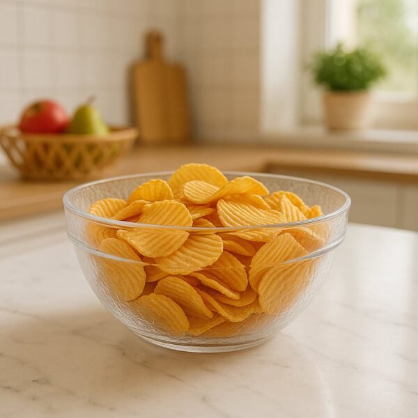 Transparent Idli Mixing & Serving Bowl | Textured Plastic Kitchen Bowl (1 Pc)