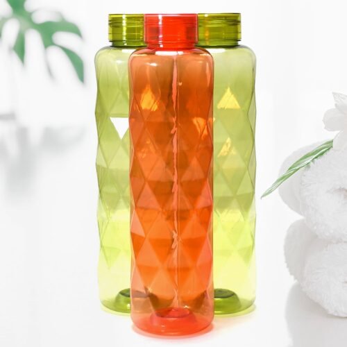 3Pc Set Diamond Cut Bottle Used for storing water and beverages purposes for people