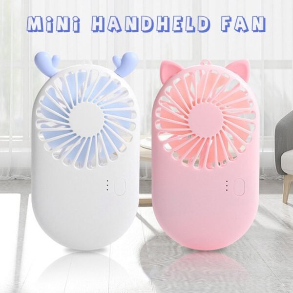 Handheld Mini USB Fan with Bracket (Battery-Free)