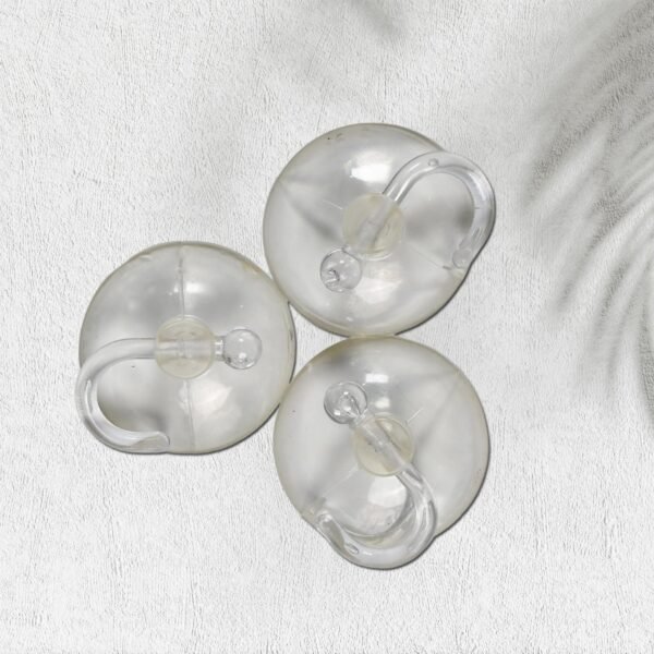 Transparent Rubber Vacuum Hangers for Bathroom, Kitchen, and Wall