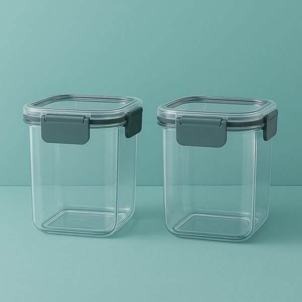 Apex Press N’ Lock Airtight Food Storage Container Set (2Pc/900ml) Approx