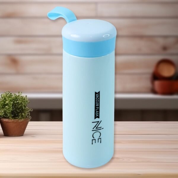 04_c5769d5f-a0d3-4d09-b824-932d435c4a64.jpg Plastic Flask Water Bottle - (Color Blue / 1 Pc / 400ML)