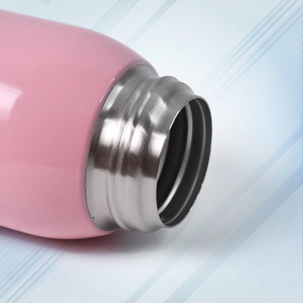 Thermos steel Double Wall Vacuum Bottle With Cover & Strap 600ml Approx