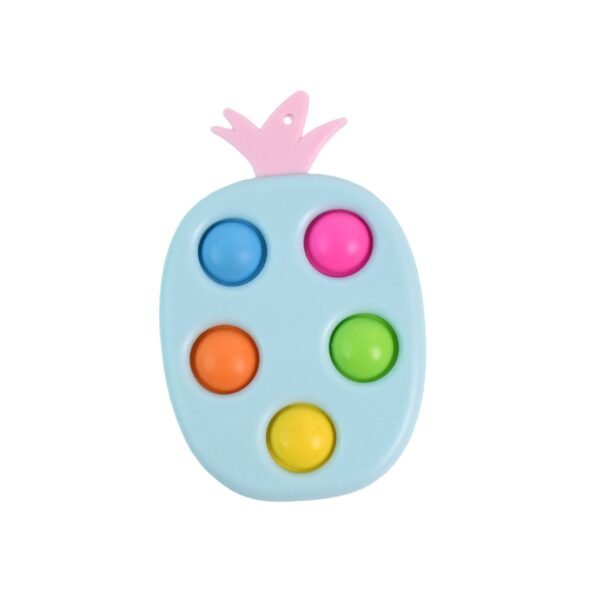 Silicone Push Pop Keychain Toy for Kids (1 Pc)