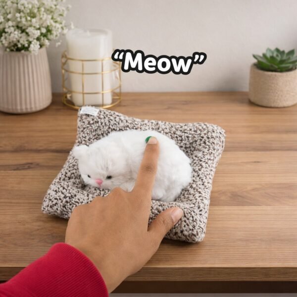 Soft Plush Cute Cat Car Dashboard Showpiece Toy (1 Pc)