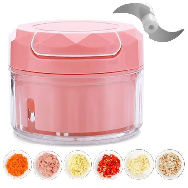 04_chopper.jpg Manual Mini Food Processor Vegetable Chopper Hand Pull String Onion Chopper (1 Pc)