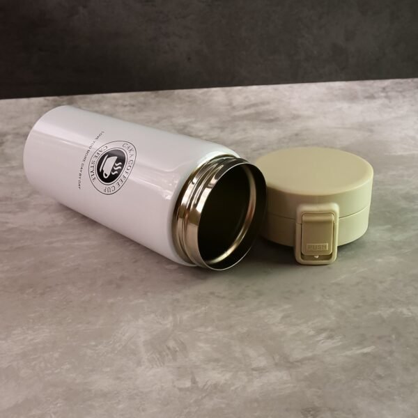 Stainless Steel Vacuum Insulated Coffee Flask with Flip Lock Lid (400ML / 1 Pc)