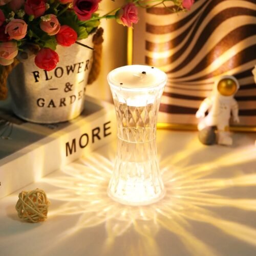 Crystal Table Lamp – Universal Soft Night Light (1 Pc)