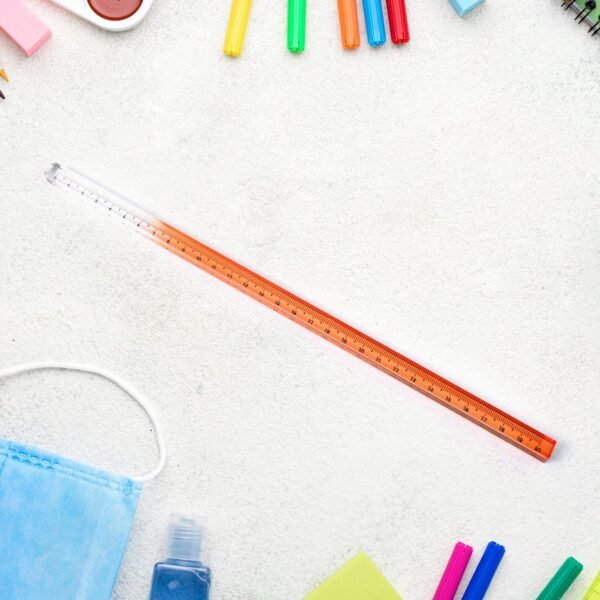 Acrylic Rulers, 30 cm Lengths, Set of Colourful Rulers Set (1 Pc)