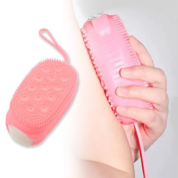Super Soft Silicone Bath Brush – Double-Sided Body Scrubber for Exfoliation